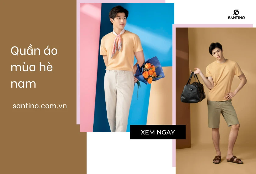 Xu hướng quần áo mùa hè nam mặc mát, phong cách nhất 2023 - 2024