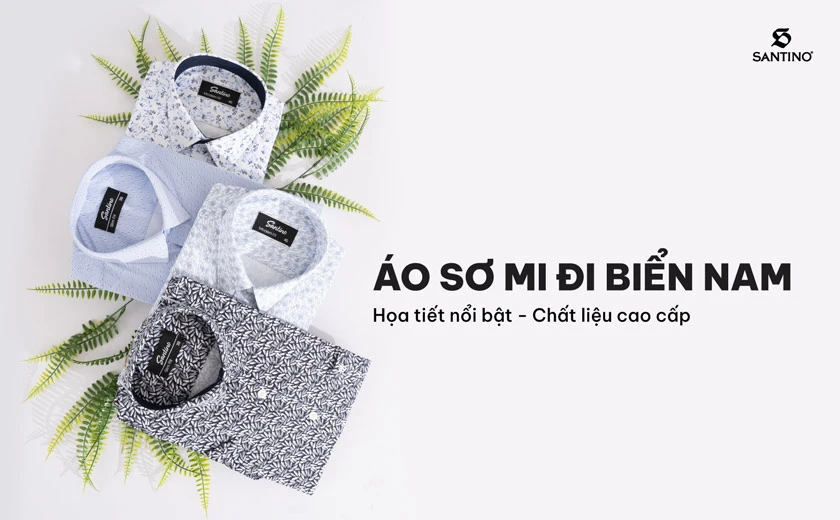 10 mẫu áo sơ mi đi biển nam: Phong cách thời trang thả ga, nàng mê mẩn