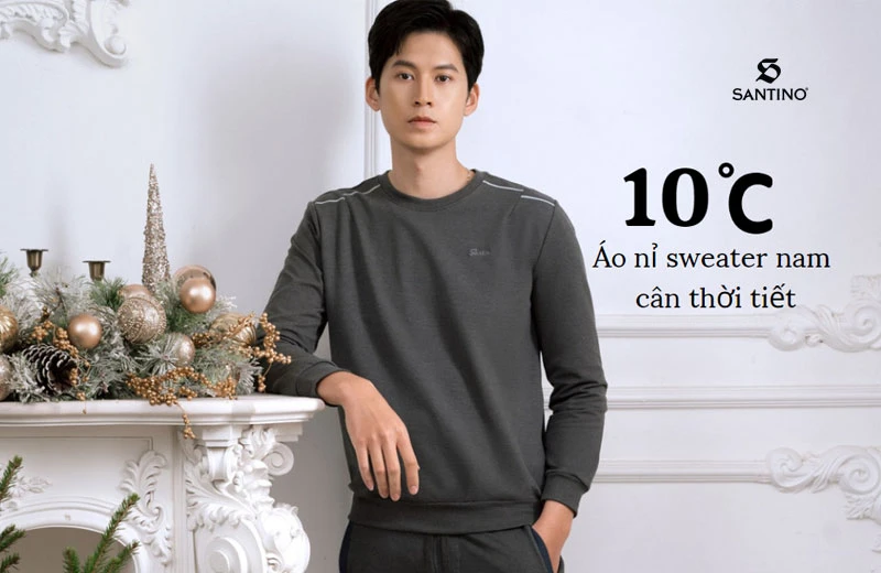 Phối đồ đa phong cách với áo nỉ sweater nam