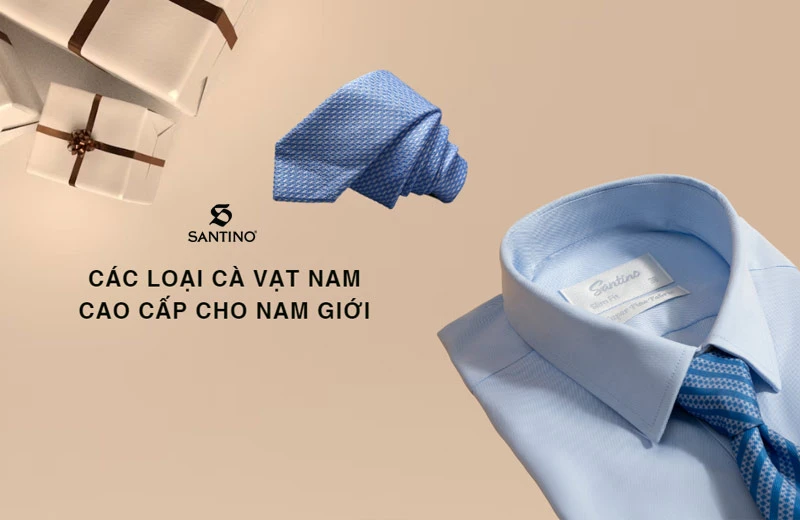 Cà vạt nam: Mẫu caravat cao cấp đẹp cho nam giới | Santino