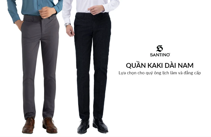 Quần kaki dài nam: Lựa chọn cho quý ông lịch lãm và đẳng cấp