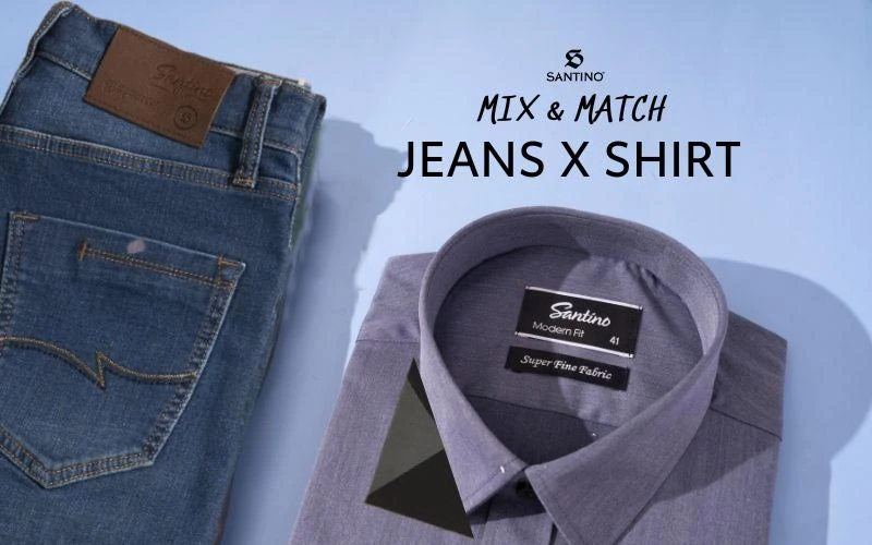 Gợi ý 15+ cách phối quần jeans áo sơ mi cho nam gọn gàng, lịch sự