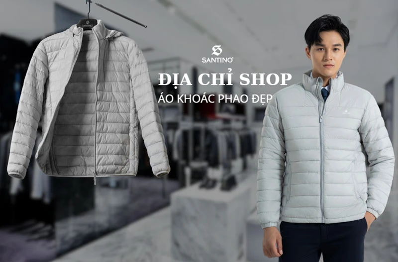 Những shop áo phao đẹp cho nam chống thấm nước