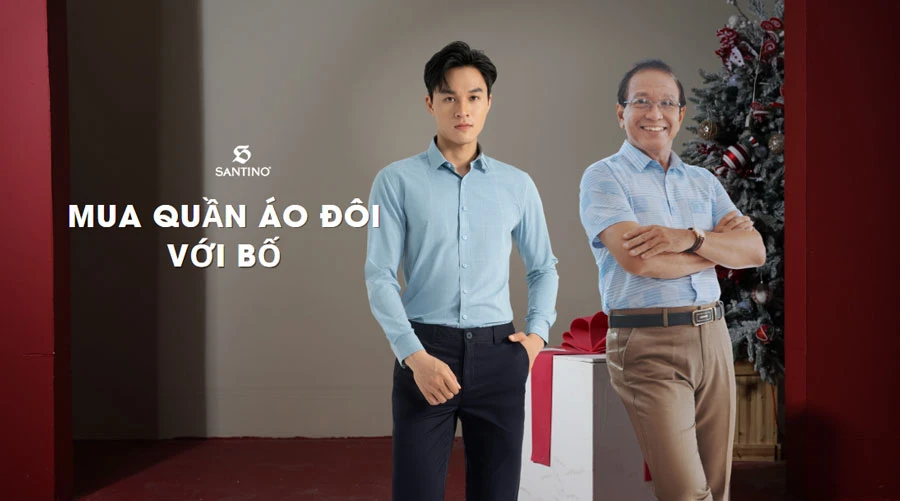 Gắn kết tình thân: Mua quần áo đôi cho bố và con trai