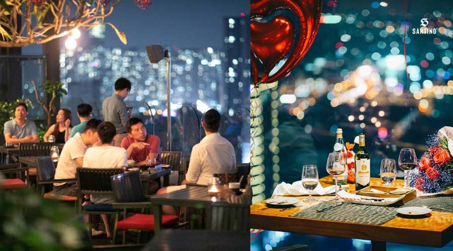 nhà hàng hẹn hò lãng mạn ở Sài Gòn