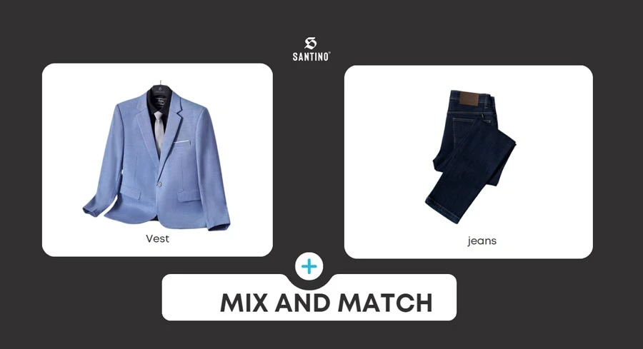 Cách phối vest với quần jeans đúng cách, trẻ trung nhưng lịch lãm