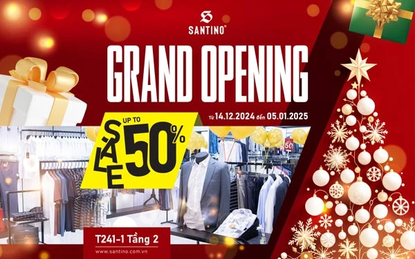 Santino khai trương showroom tại Aeon Mall Long Biên: Sale đỉnh nóc – Quà phấp phới!