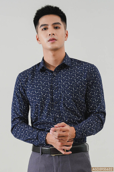 Áo sơ mi nam dài tay công sở trẻ trung - S632