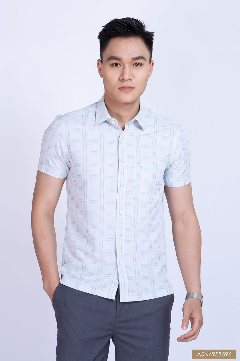 Áo sơ mi nam ngắn tay công sở - S596