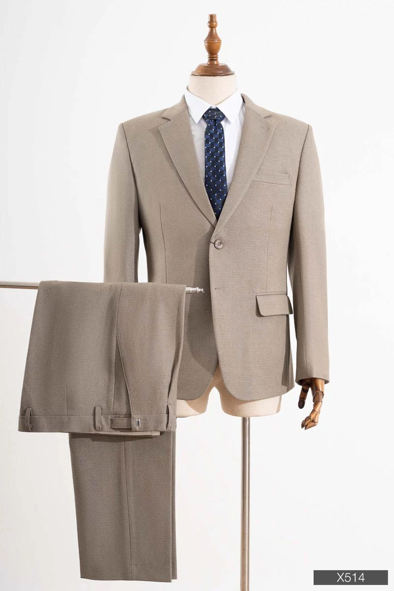 Bộ vest nam trung niên cao cấp màu nâu - X514