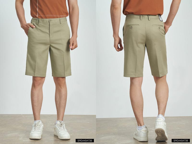 quần short nam ống rộng cao cấp màu xám