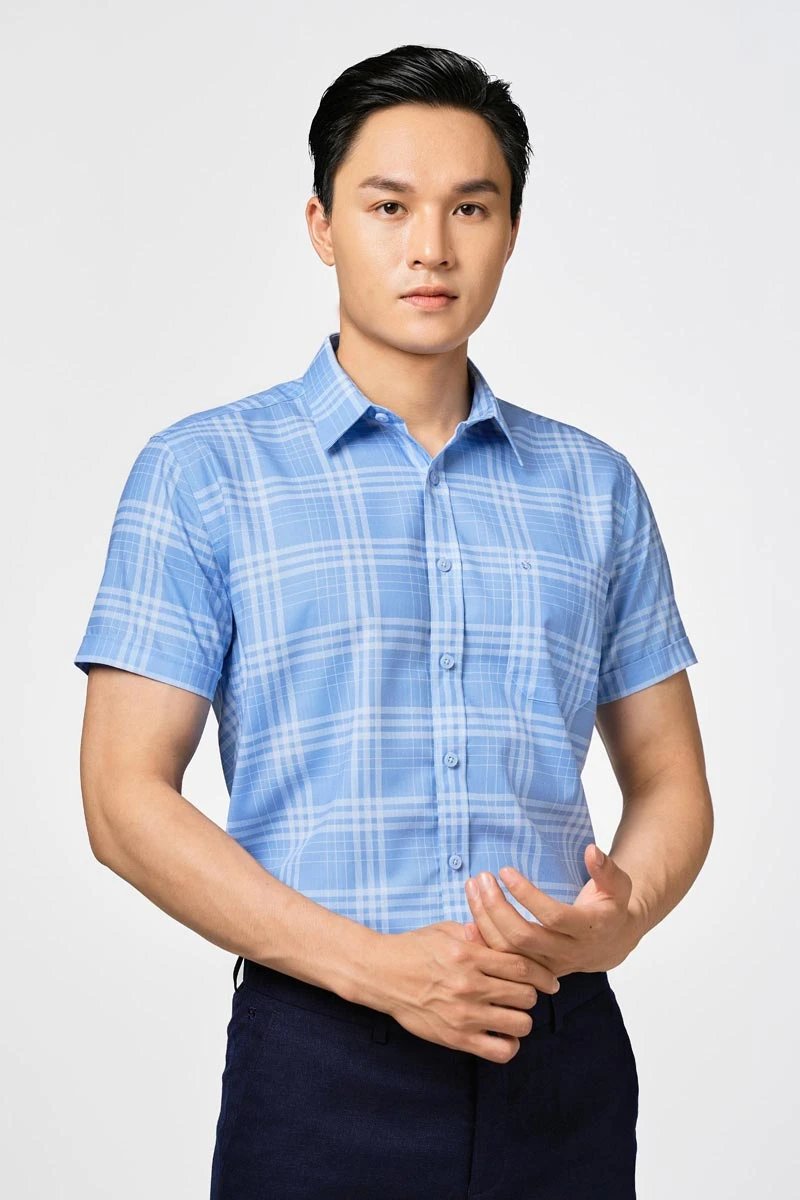 Áo sơ mi nam ngắn tay cao cấp S702