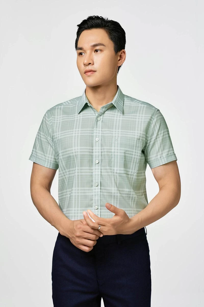 Áo sơ mi nam ngắn tay cao cấp S703