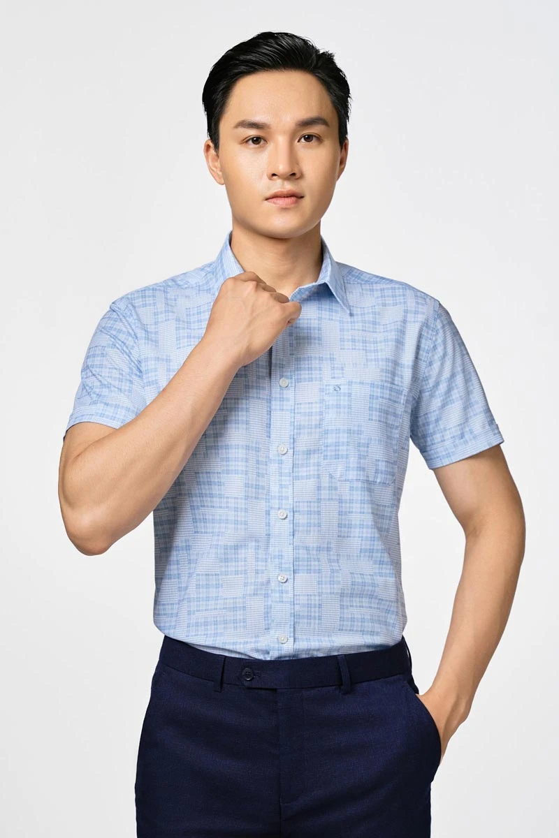 Áo sơ mi nam ngắn tay cao cấp S704