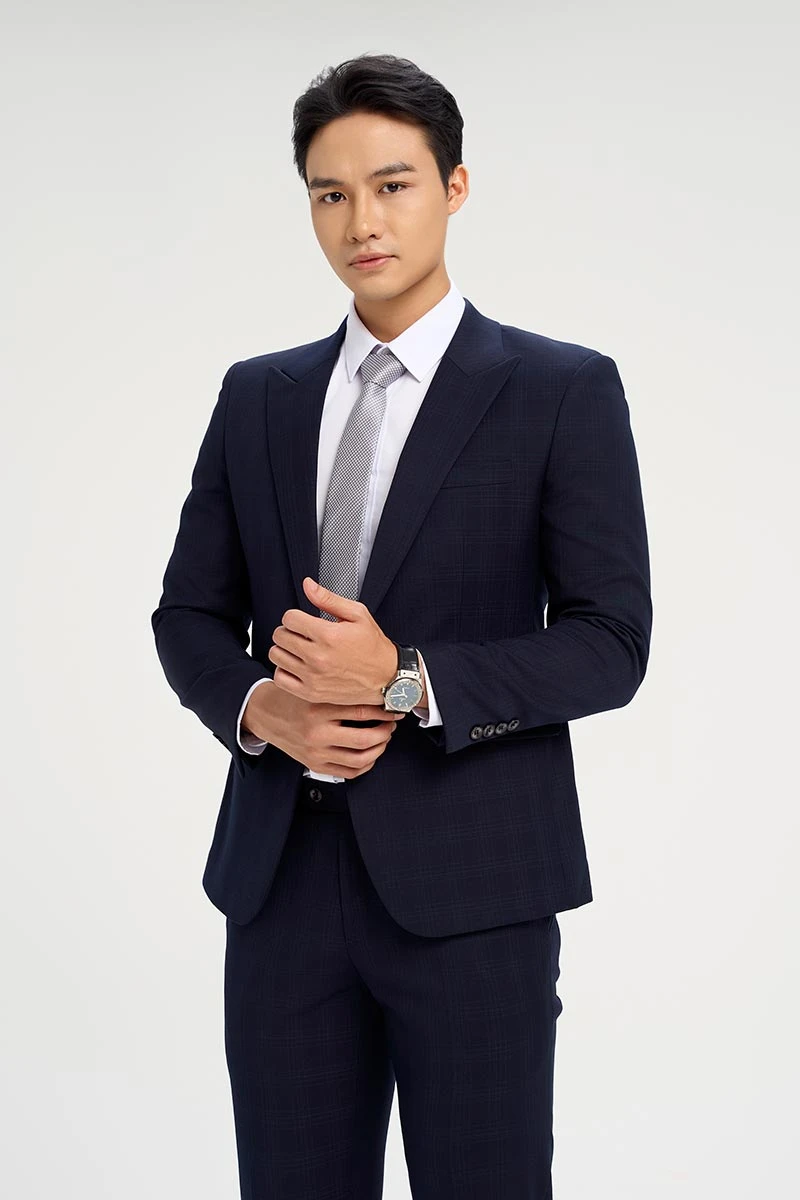 Bộ vest nam trẻ trung X360 màu xanh