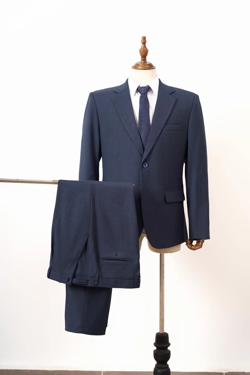 Bộ vest nam trung niên cao cấp màu xanh ghi X330