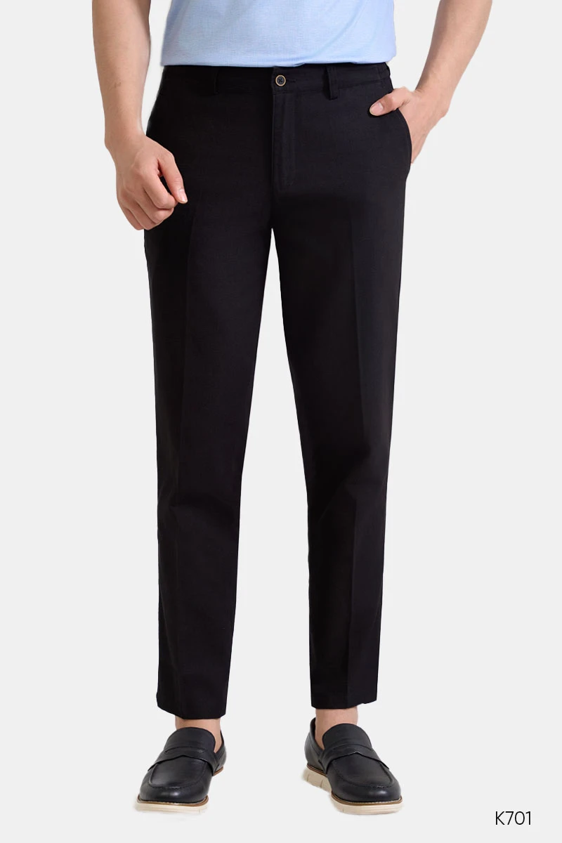 Quần đũi nam cao cấp màu đen Santino | K701