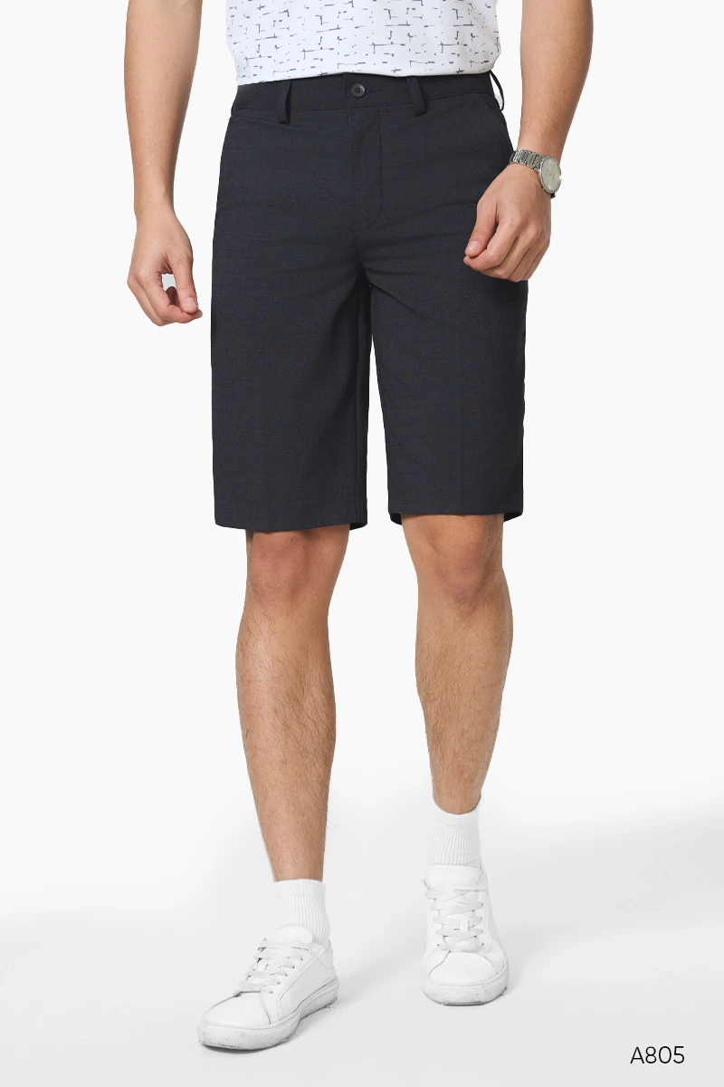 Quần shorts âu nam cao cấp Santino màu chì đậm | A805