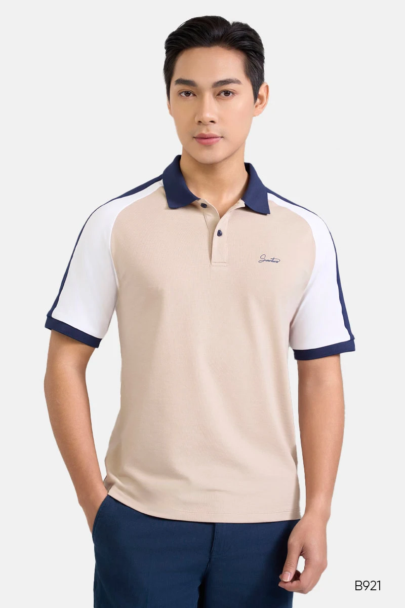 Áo polo nam cao cấp trẻ trung màu be | B921