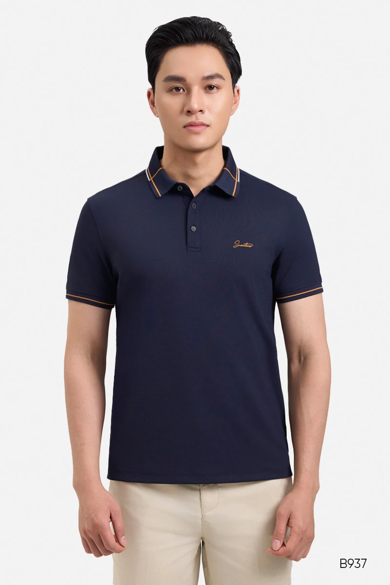 Áo polo nam cao cấp màu xanh đen | B937