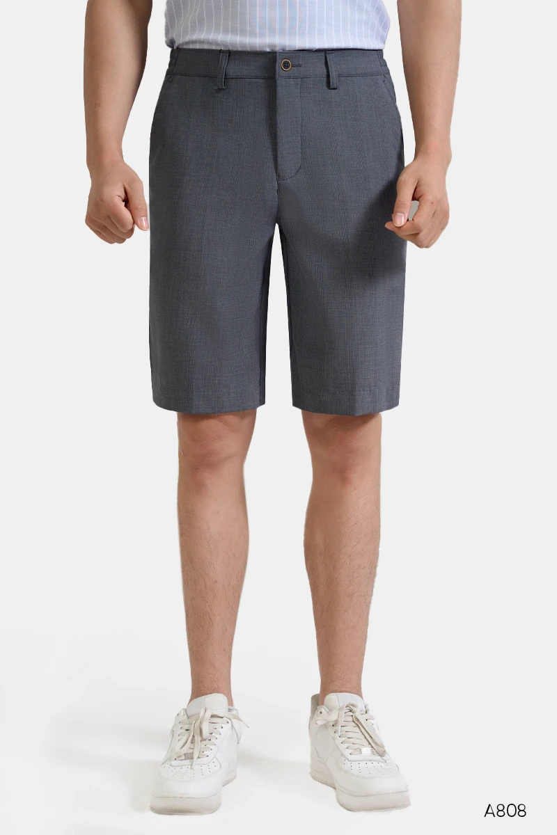 Quần shorts golf nam cao cấp màu xám Santino | A808