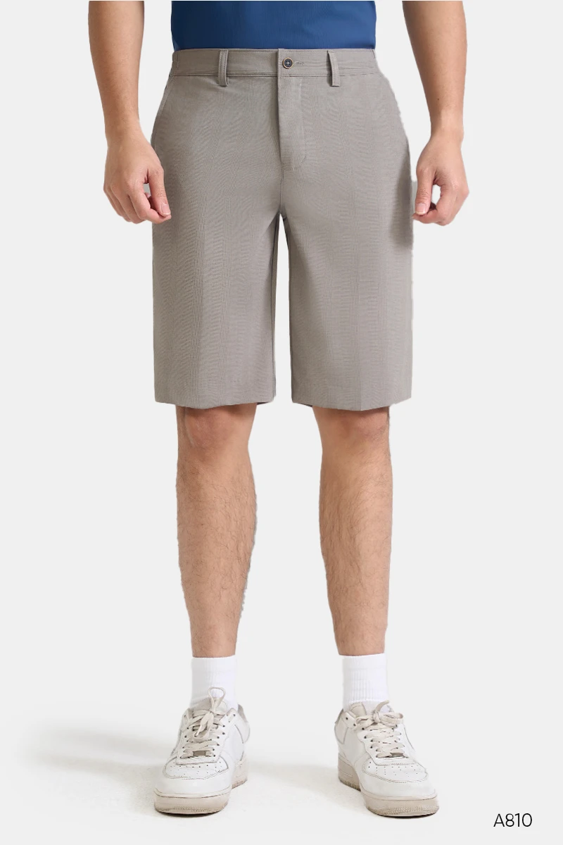 Quần shorts golf nam cao cấp màu be Santino | A810