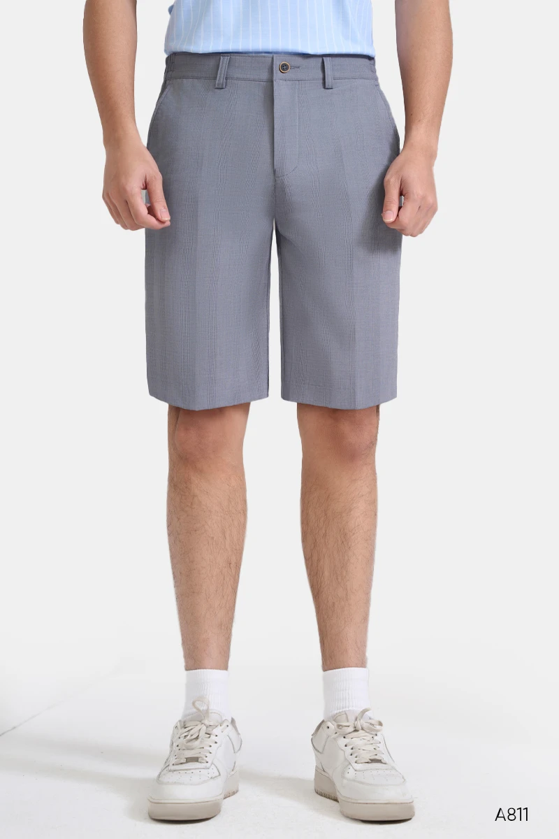 Quần shorts golf nam cao cấp màu ghi nhạt Santino | A811