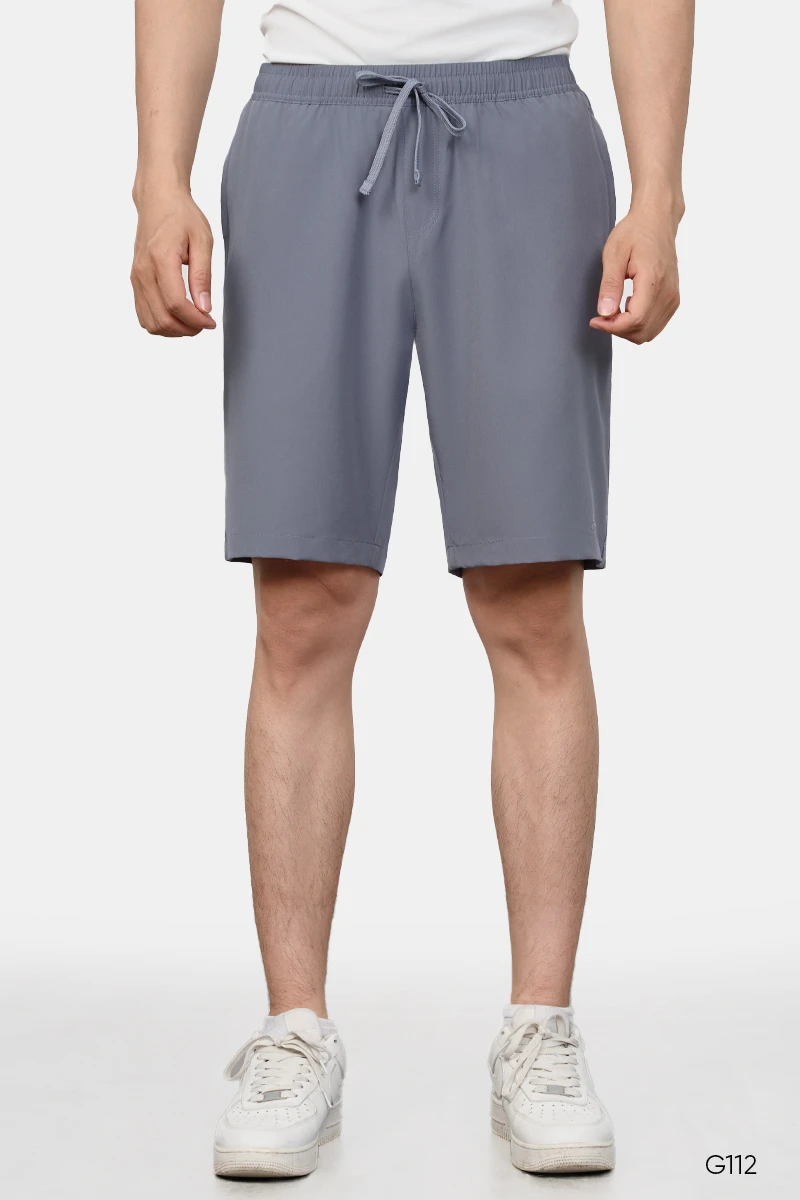 Quần shorts gió thể thao nam Santino màu ghi | G112