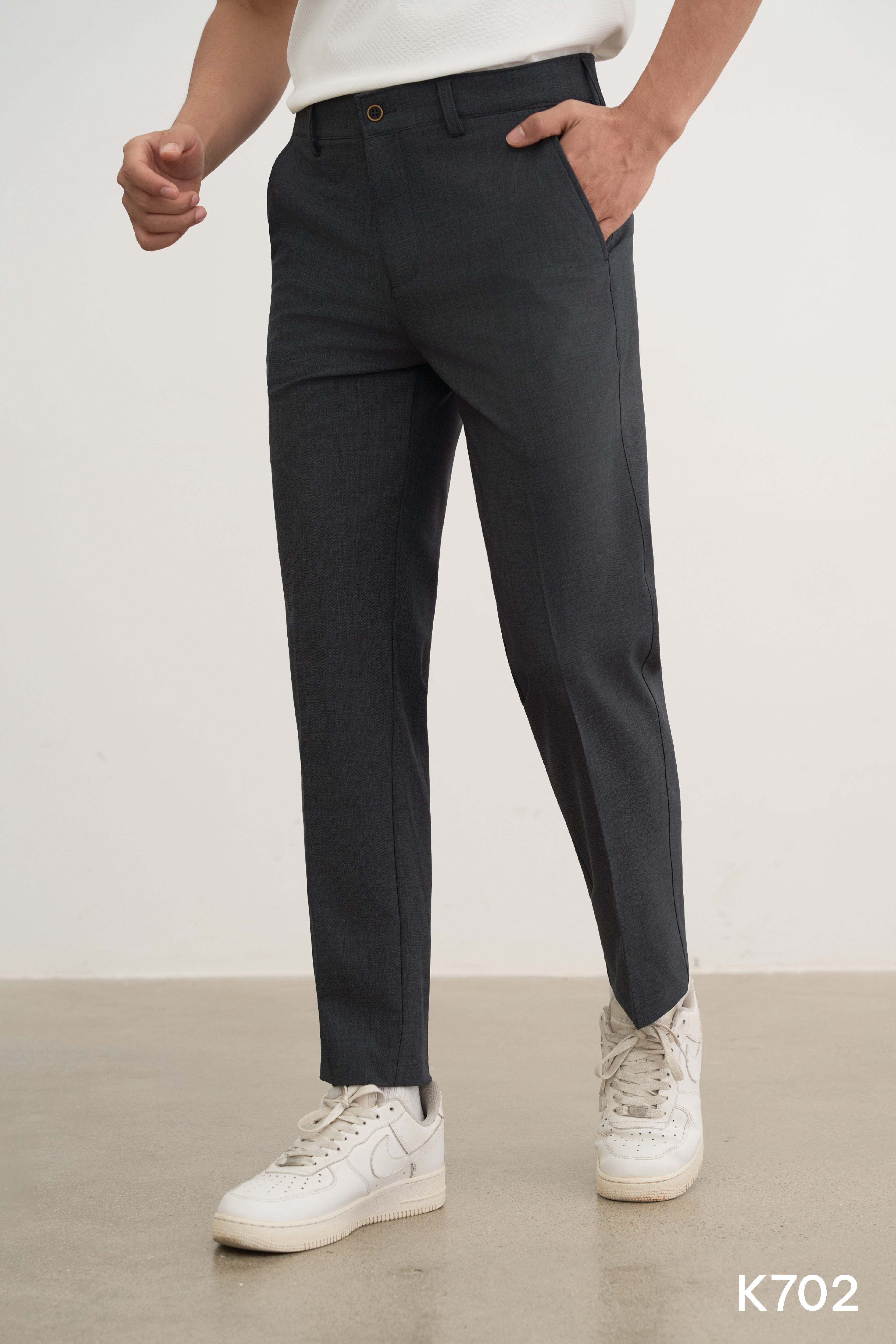 Quần Golf nam cao cấp Santino màu ghi đậm | K702