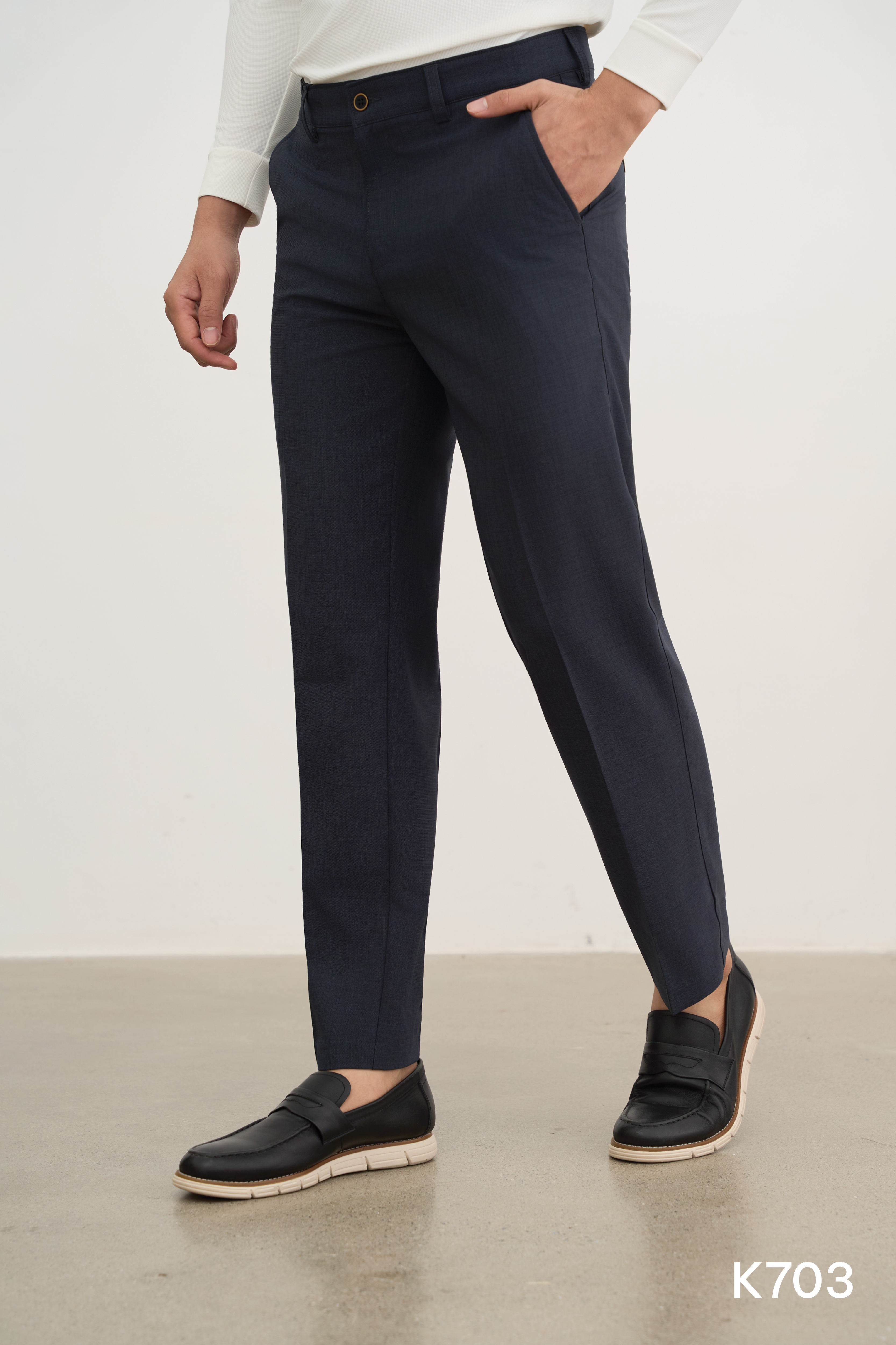 Quần Golf nam cao cấp Santino màu ghi đậm | K703