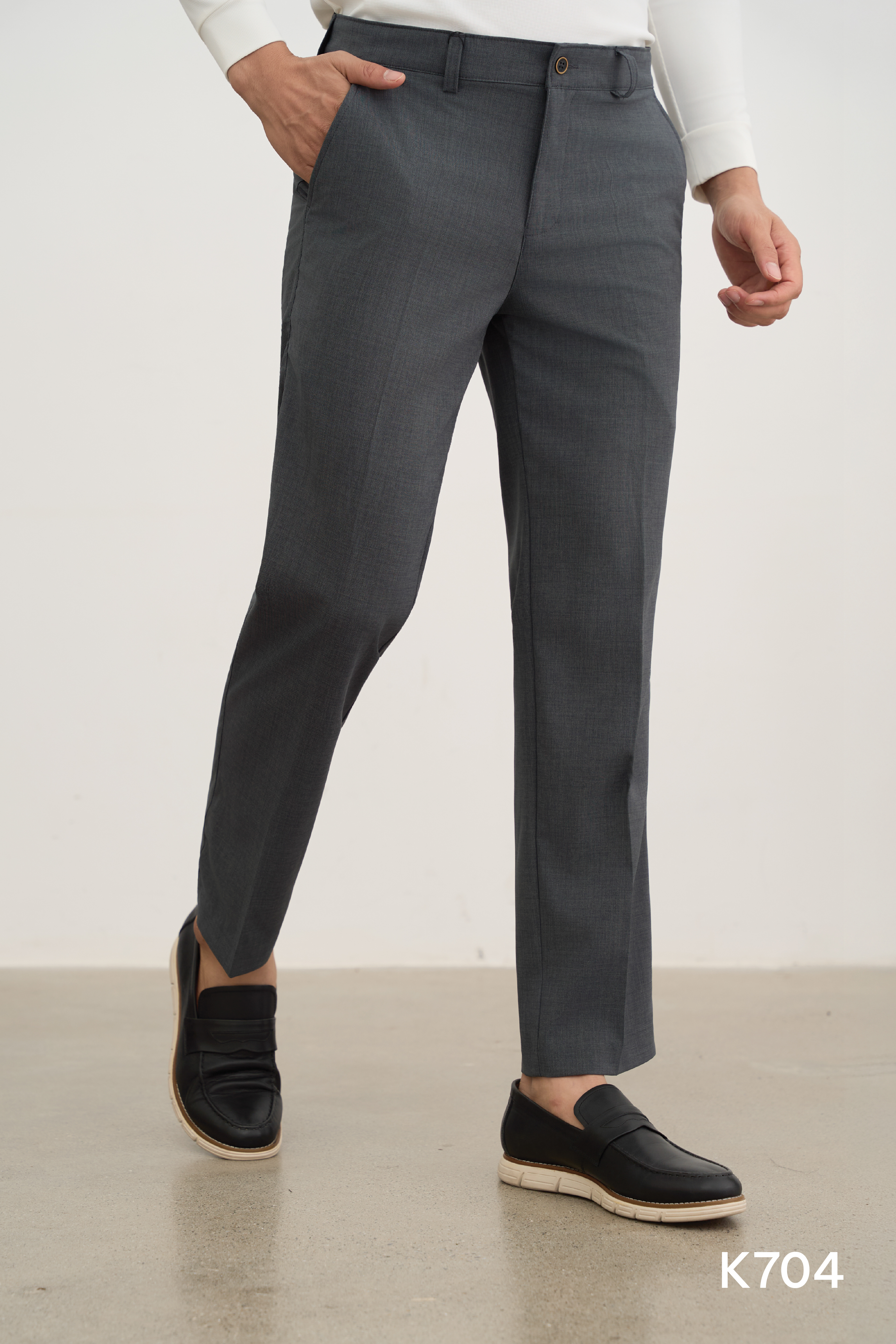 Quần Golf nam cao cấp Santino màu ghi | K704