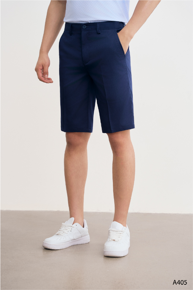 Quần shorts khaki nam cao cấp Santino màu navy | A405