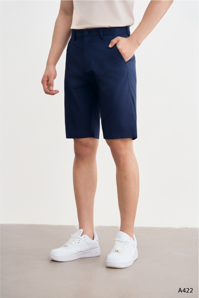 Quần short kaki nam cao cấp Santino màu navy | A422