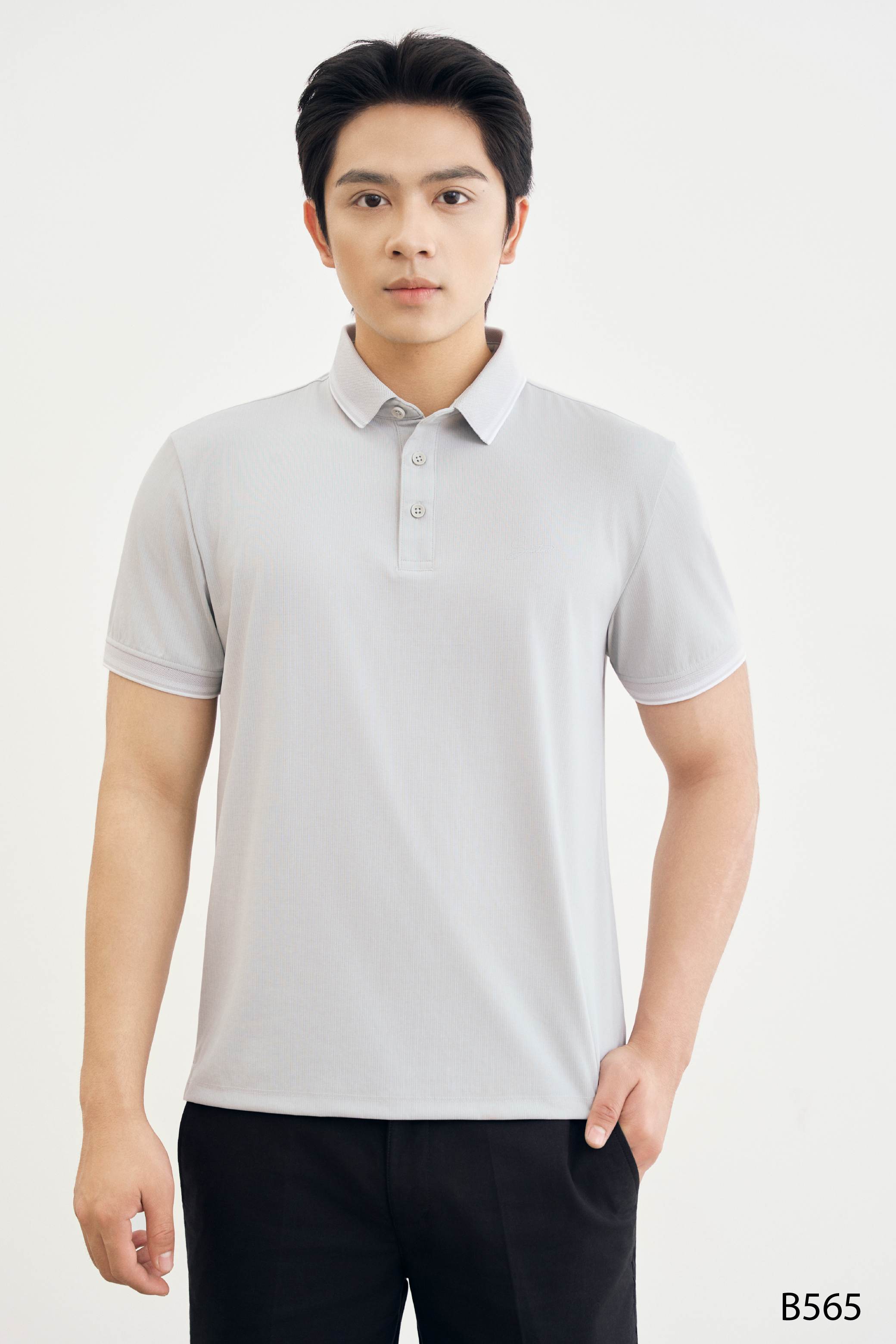 Áo polo nam cao cấp Santino màu ghi | B565