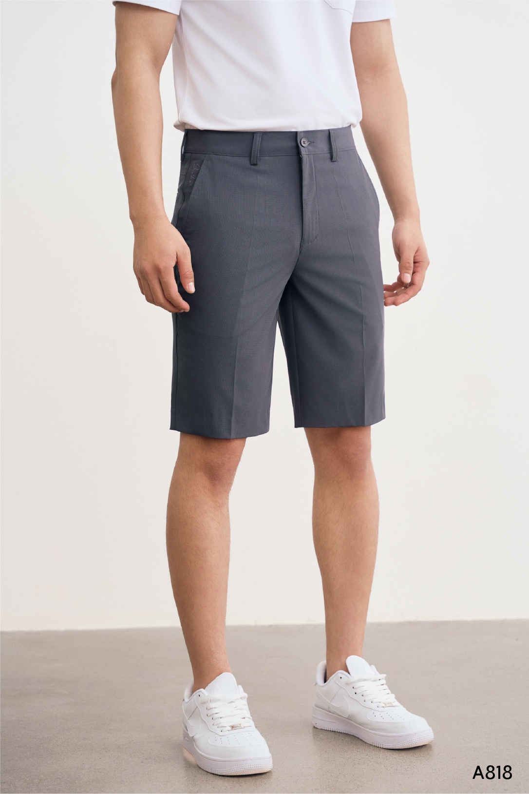 Quần shorts golf nam cao cấp Santino màu Chì | A818