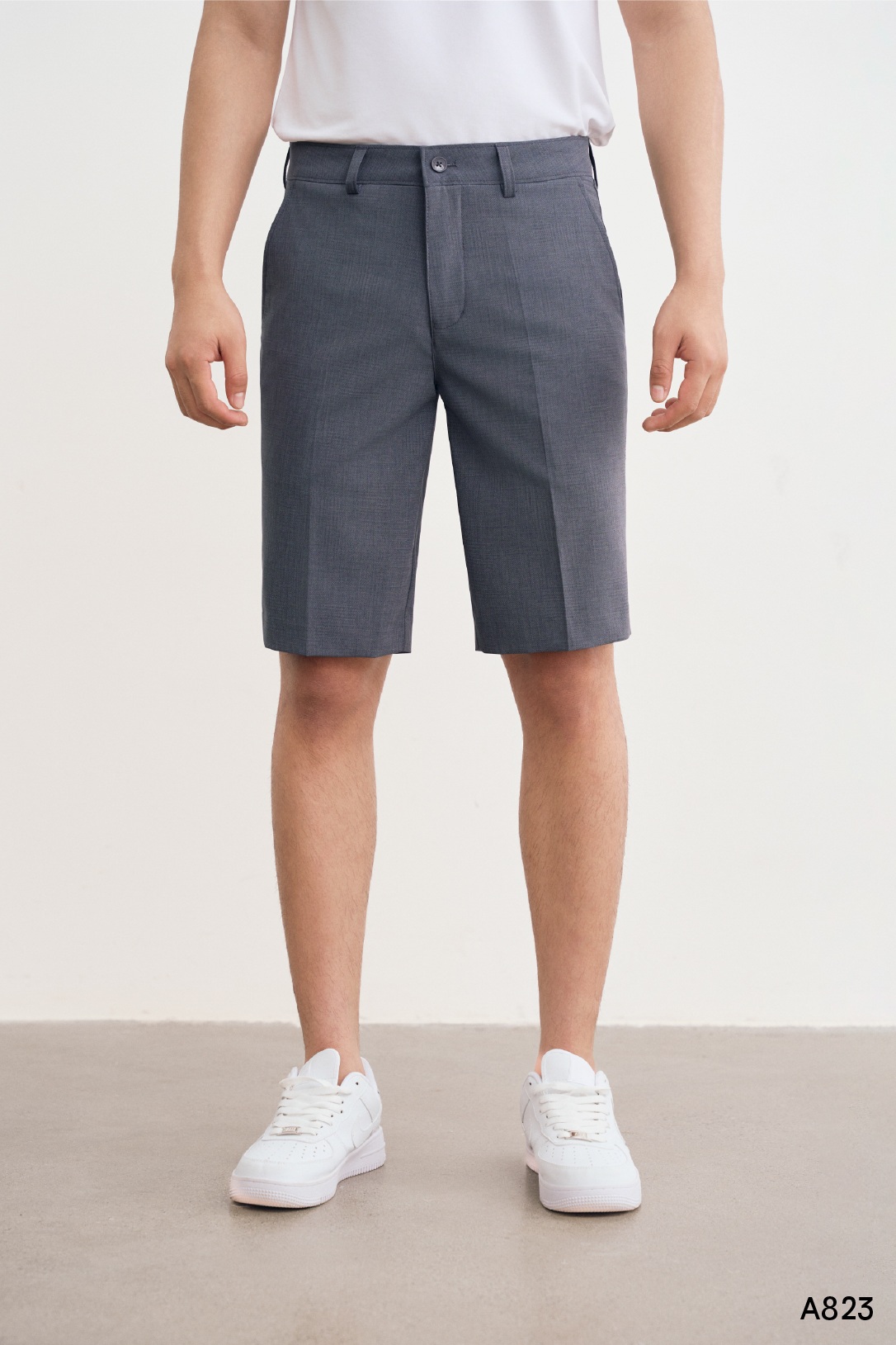 Quần shorts golf nam cao cấp Santino màu ghi | A823